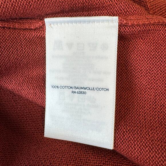 LANDS' END Supima Cotton Cardigan Sweater Men's Size XL 46-48 Burgundy NWT - Picture 10 of 12